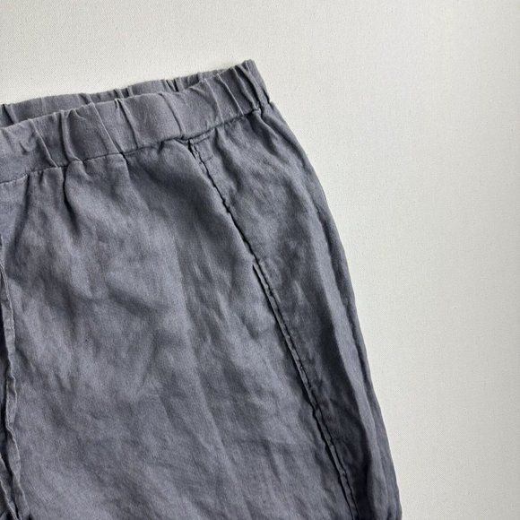 Ellen Tracy Linen Pants Elastic Drawstring Waist Women’s XL Gray Joggers - Picture 5 of 9